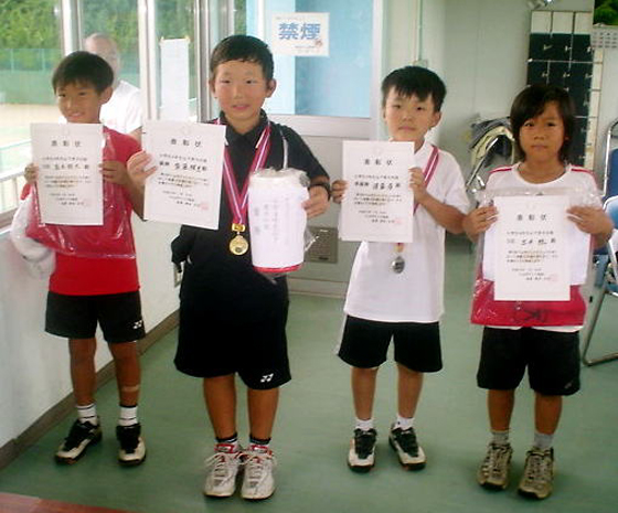 第９回小山市ジュニアテニス大会 小学生４年生以下の部 小山市テニス協会